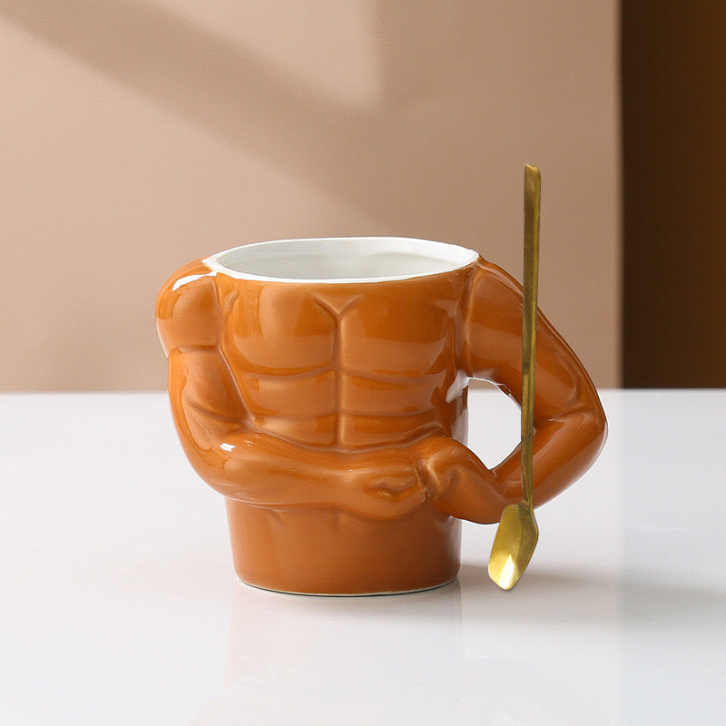 Muscle Man Mug Ceramic Coffee Cup