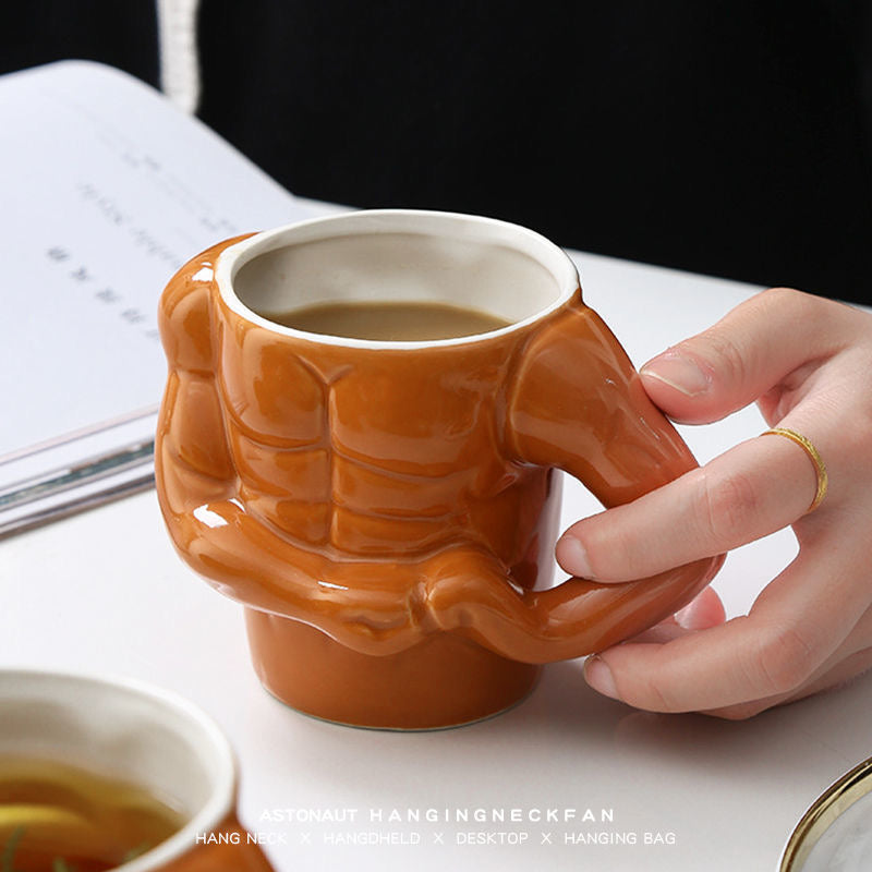 Muscle Man Mug Ceramic Coffee Cup