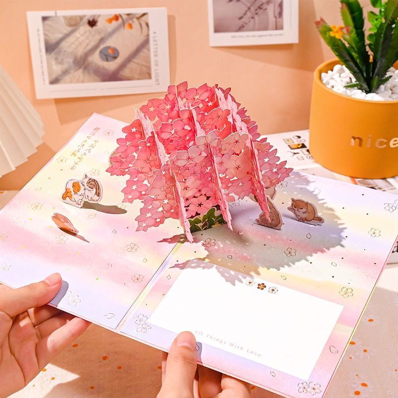 Dreamy Collection Paper Pop Up Card 100% Recycled and Eco-Friendly