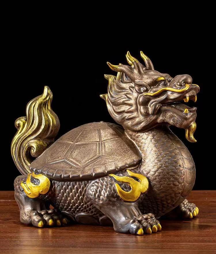 Handicraft Ceramic Dragon Turtle Longgui